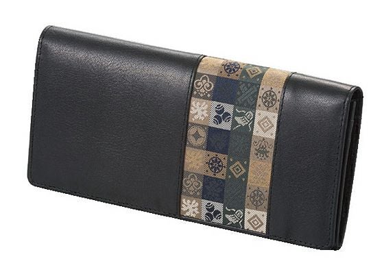 石畳緞子 （19×9.5×2cm）ブラック■美術工芸織物