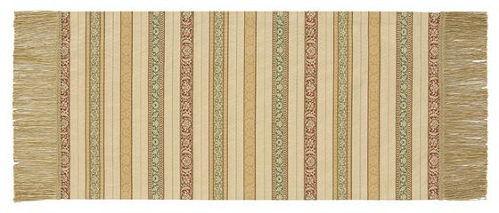 花唐草段モール （42×86cm）ベージュ■美術工芸織物