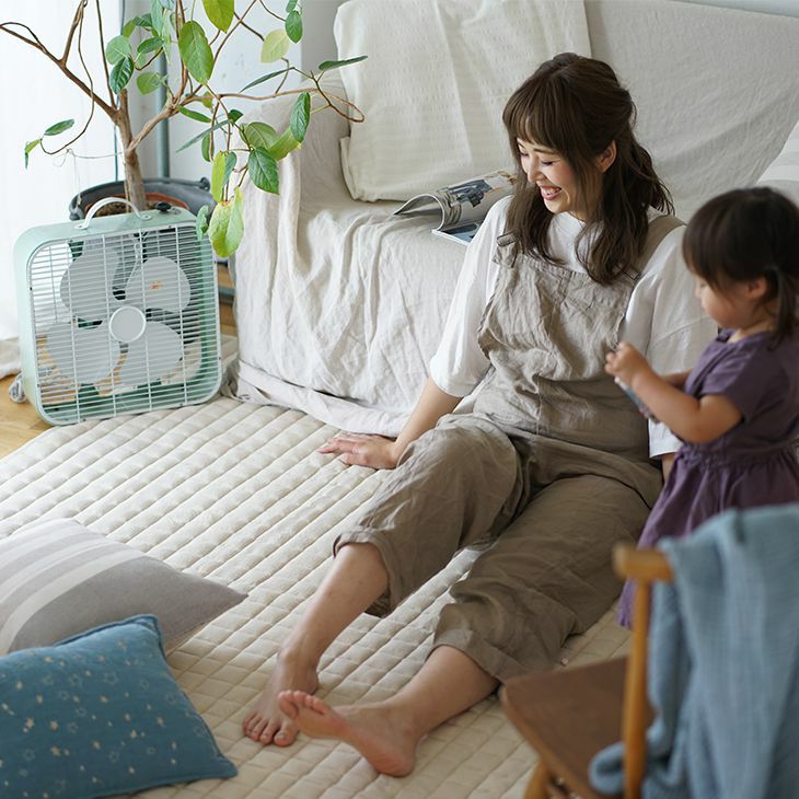 洗える タオル素材の綿100％ラグ コットンキルト （185×185cm） イメージ02