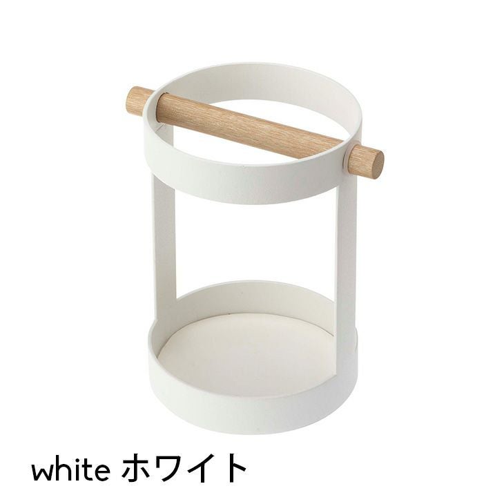 キッチンツールスタンド 箸立て トスカ 木製（ホワイト）