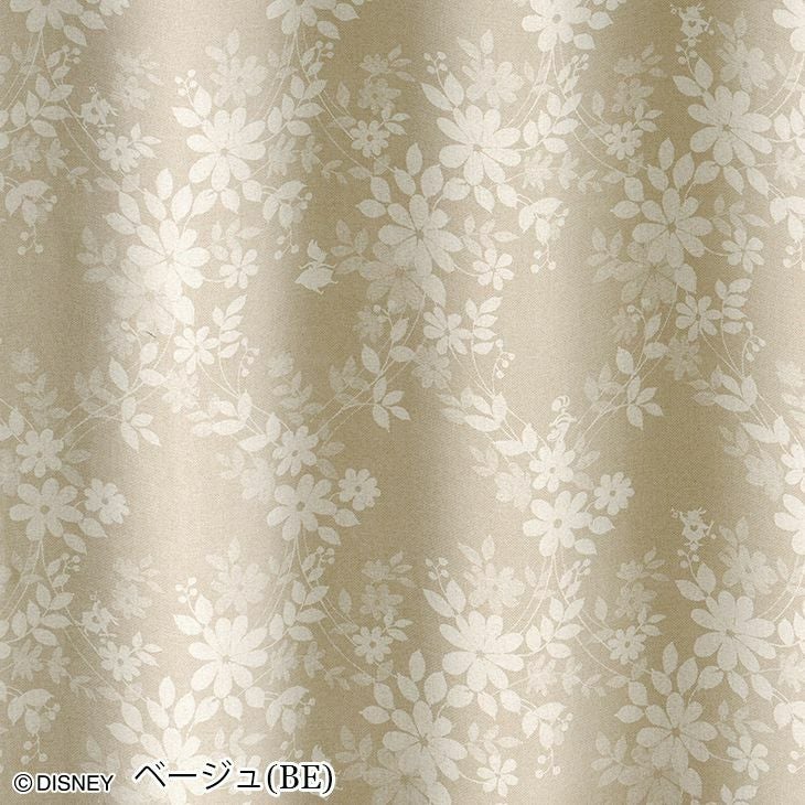 遮光 カーテン ALICE/アリス スウィートフラワー（幅100×丈178cm）1枚入 ベージュ