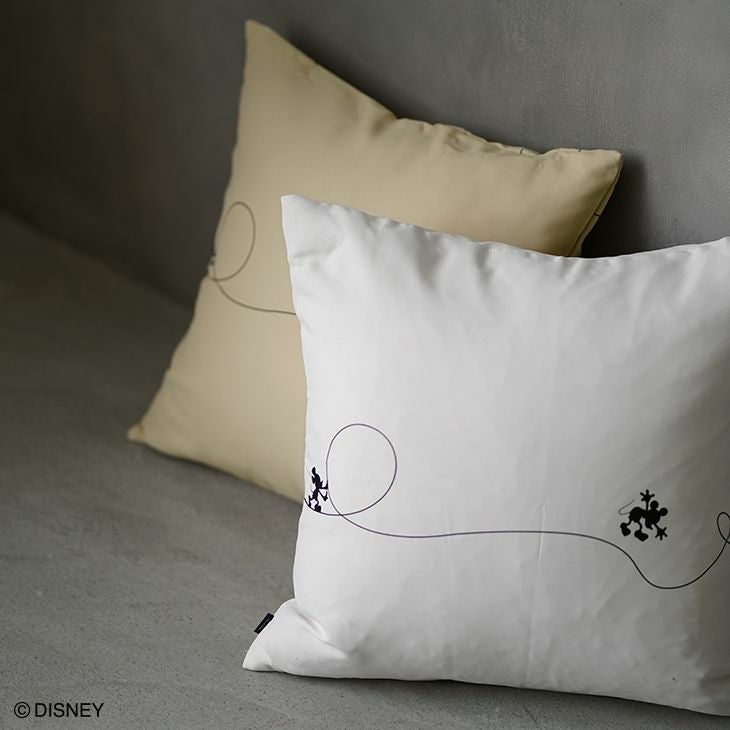 クッションカバー MICKEY/ミッキー ライン（45×45cm） アイボリーのイメージ