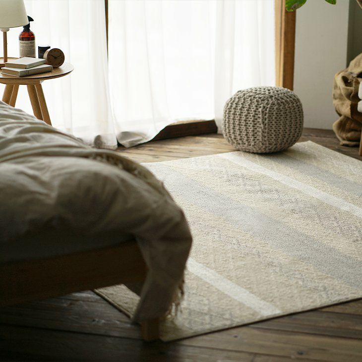 レーヨン・綿混ラグ カプリス（185×185cm） イメージ13