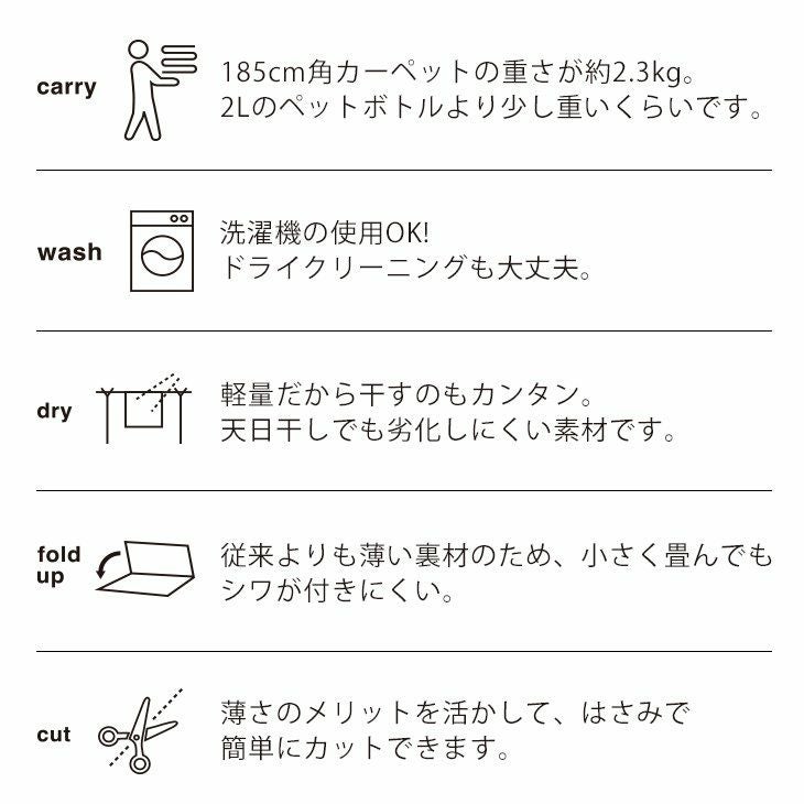 ラグ カルル（185×290cm） スペック