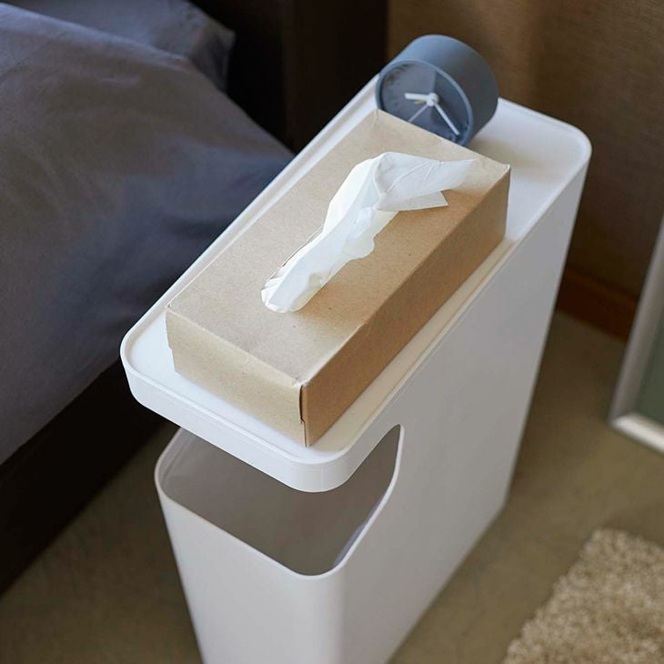 tower タワー ダストボックス・サイドテーブル(ホワイト) イメージ02