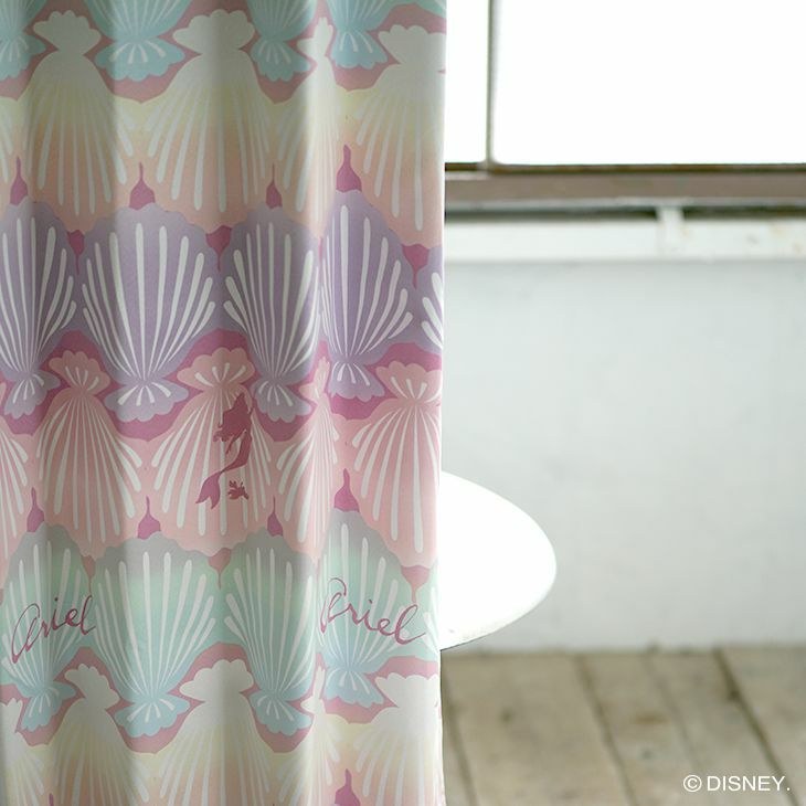 遮光 カーテン PRINCESS/プリンセス シェル (幅100×丈135cm)バスルーム