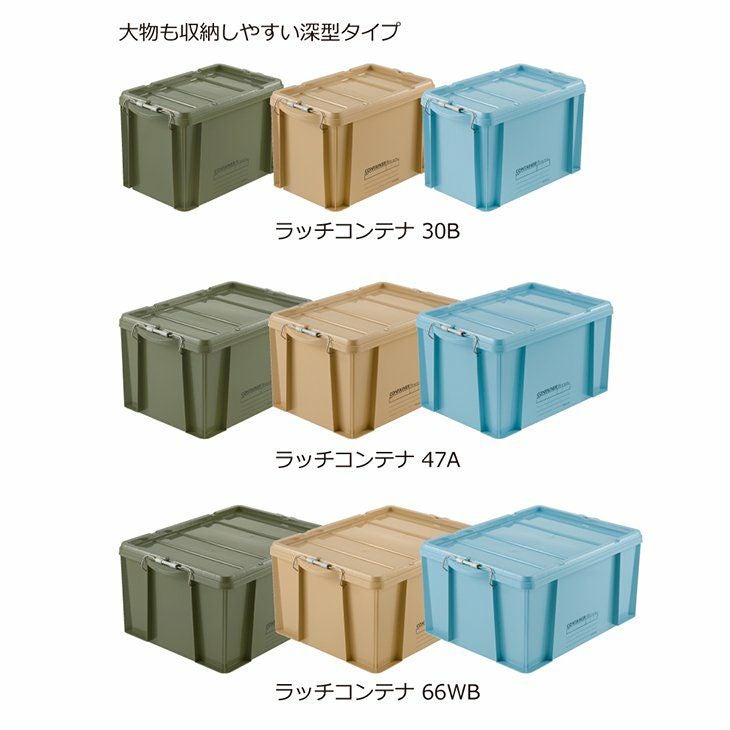 Richell リッチェル 蓋付きコンテナボックス ラッチコンテナ 14B(グリーン) イメージ10