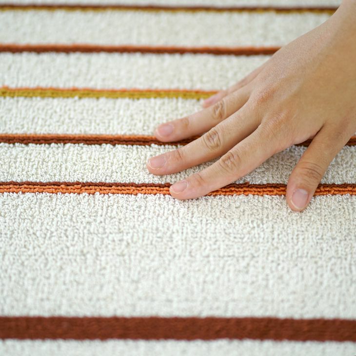 洗える 綿混ラグ コットンリーネ (130×180cm) | cucan ネットショップ