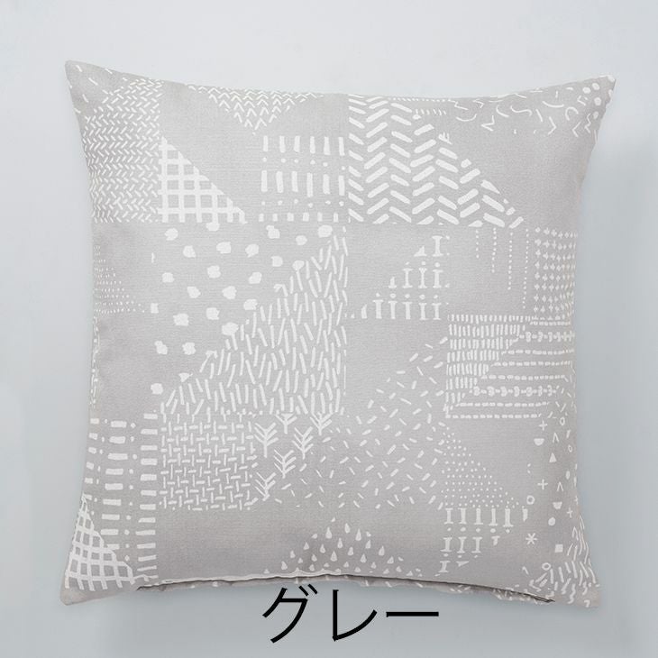 クッションカバー SEVEN PIECES/セブン ピースズ (45×45cm) グレー