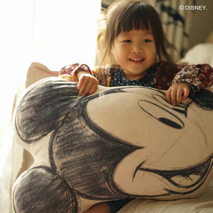 Mickey/ミッキーフェイスクッション LCU-004 (44×62cm) | cucan ネット