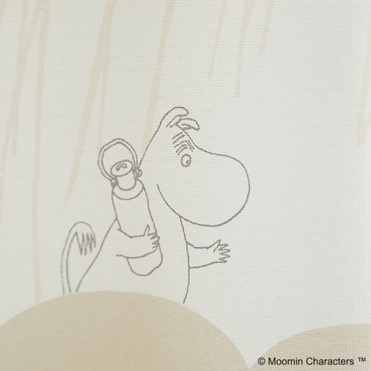 遮光カーテンMOOMIN/ムーミンレインドロップス（アップ）