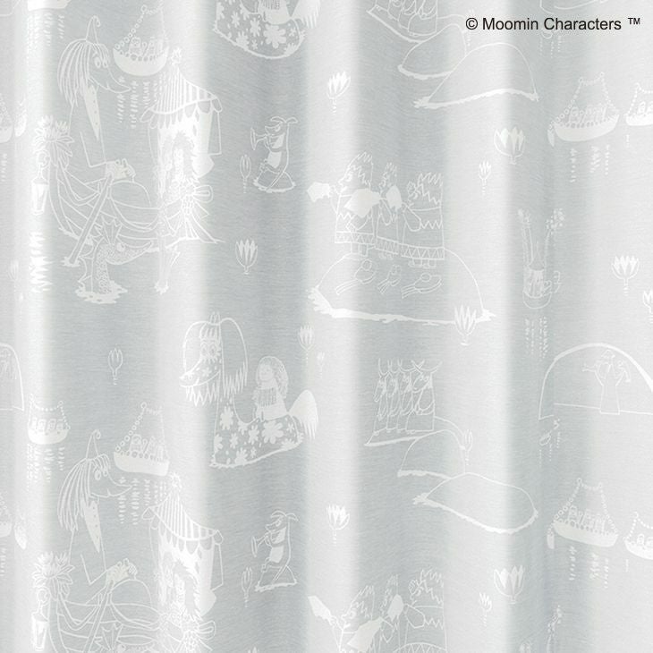 レースカーテンMOOMIN/ムーミンエピック（ホワイト）