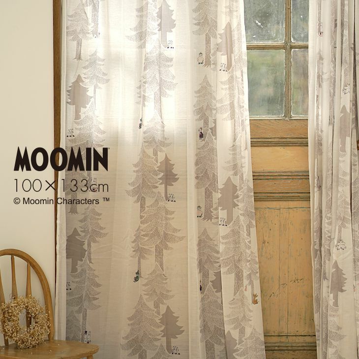 カーテン レース MOOMIN/PUUT プート (幅100×丈133cm) 1枚入 | cucan