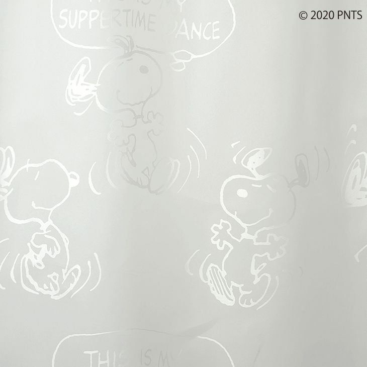 レースカーテンPEANUTS/ピーナッツサパータイムダンスボイル（アップ）