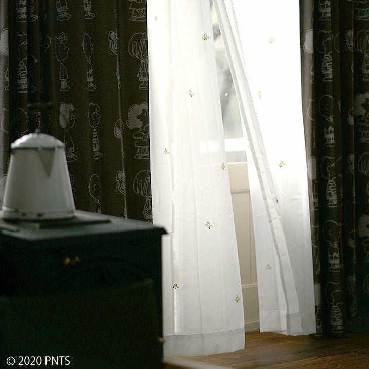 オーダーカーテンレースPEANUTS/ピーナッツヘリコプターボイル（施工01）