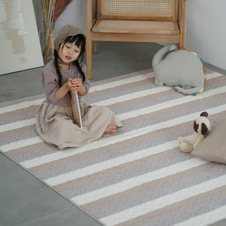 二オール ストライプ ウールラグ 170×240 cm 定価13万 二オール ストライプ ウールラグ 170×240 cm 定価13万 二オール