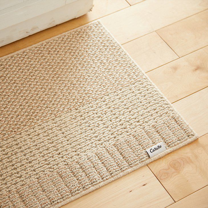 丸洗いできるキッチンマットウッドマット45×180cm（おしゃれなタグ）