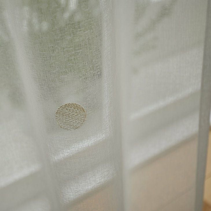 レースカーテンGuimauve/ギモーヴ100×133cm（アイボリー透け感01）