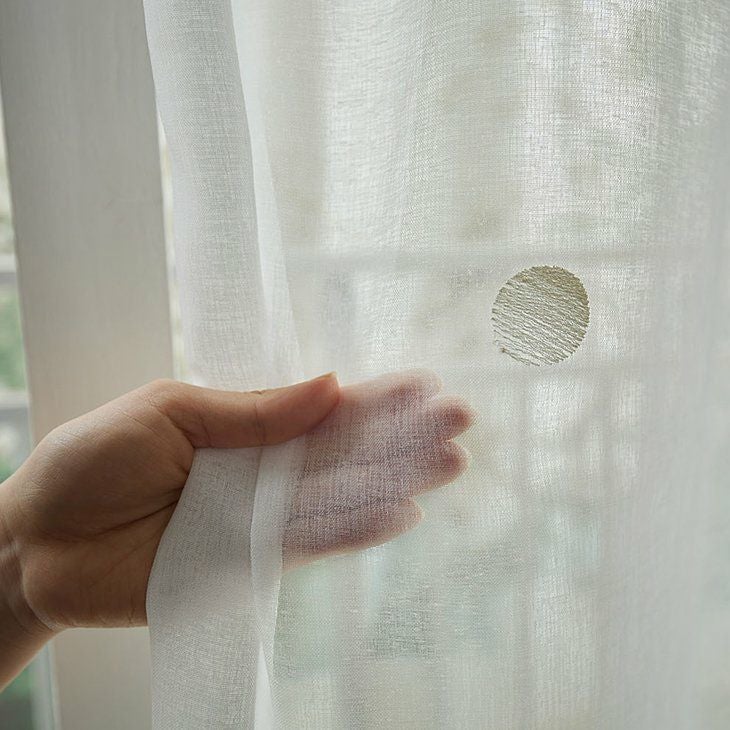 レースオーダーカーテンGuimauve/ギモーヴ（アイボリー透け感02）