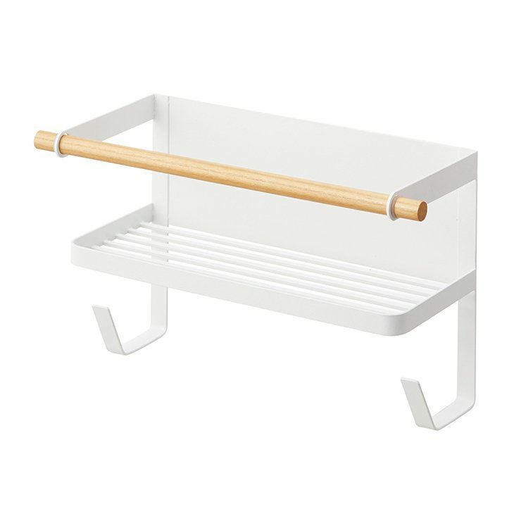 toscaトスカホースホルダー付き洗濯機横マグネットラックホワイト(イメージ04)