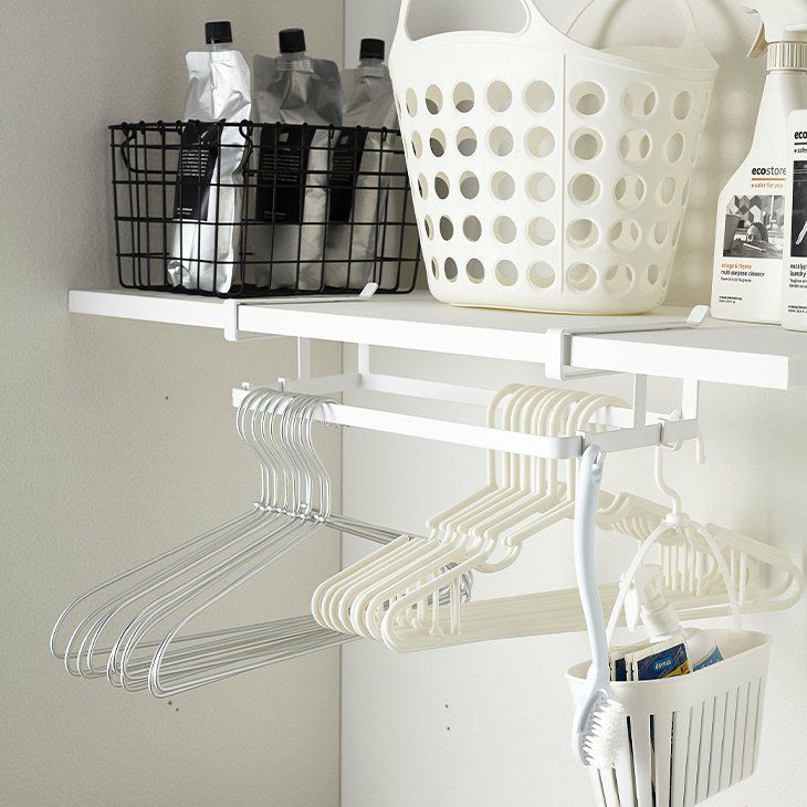 towerタワー棚下ハンガー収納ホワイト(イメージ02)