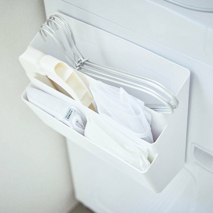 towerタワー洗濯機横マグネット収納ポケット3段ホワイト(イメージ02)