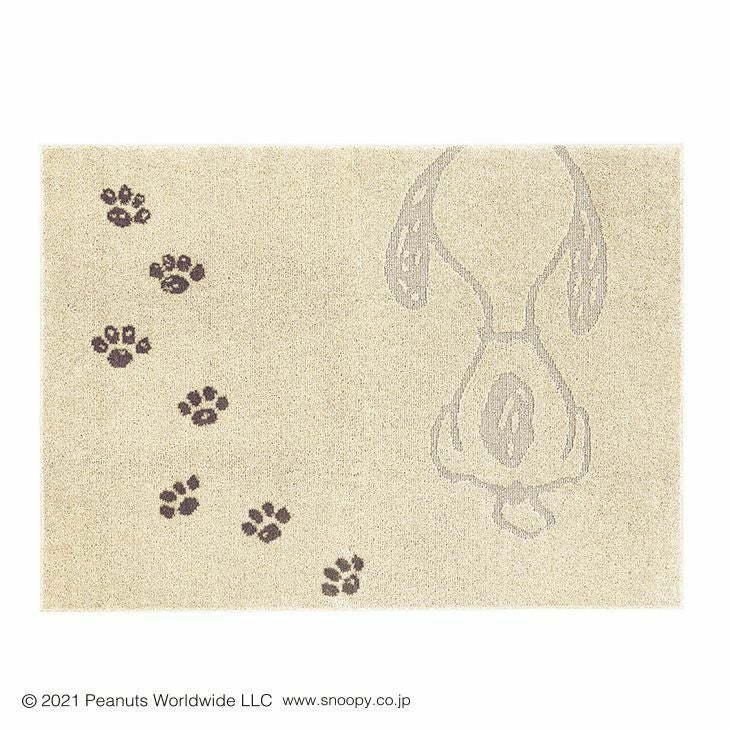 PEANUTS/ピーナッツポウプリントラグ130×185cm（アップ）