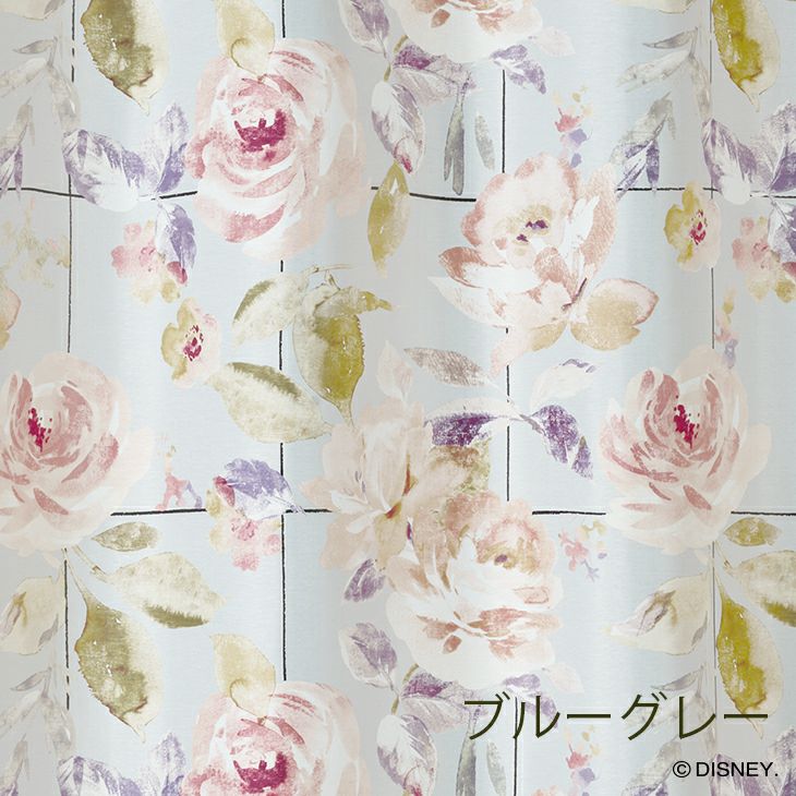 遮光オーダーカーテンMICKEY/Rosegridローズグリッド（アイボリー）