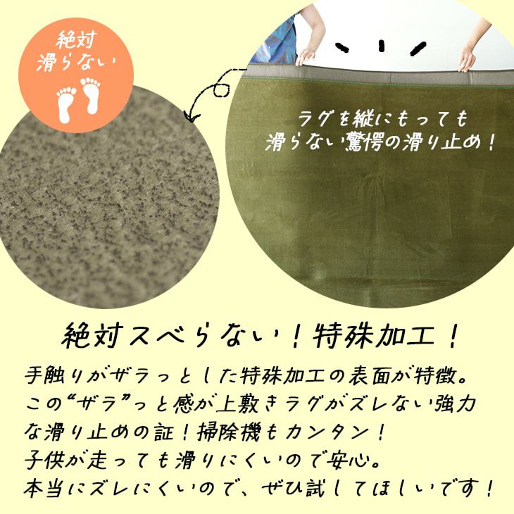 極厚 下敷き専用 ラグ ふかぴた 高反発PREMIUM [極厚] (170×230cm