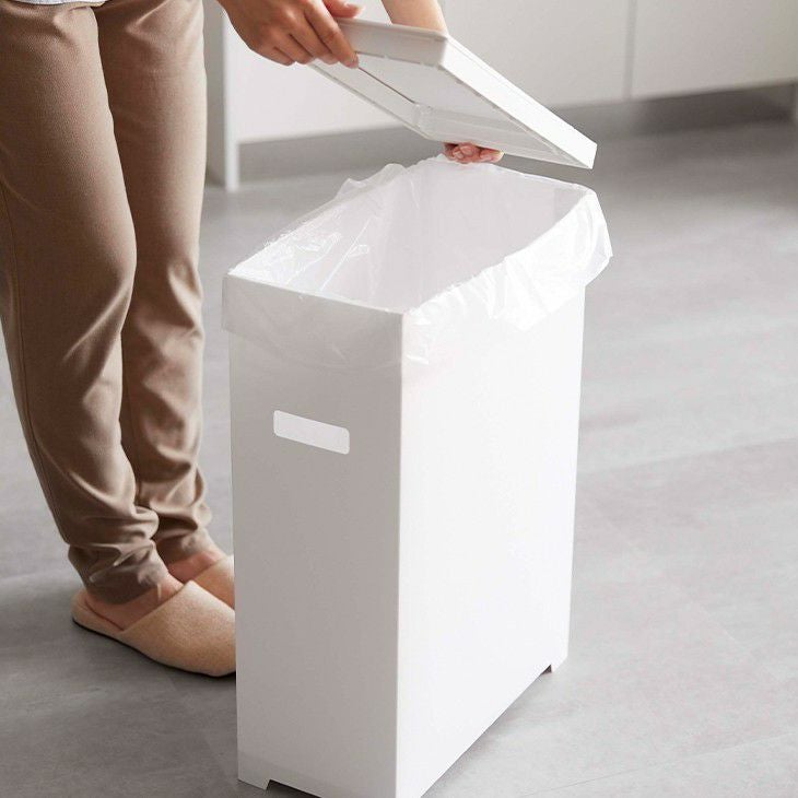 towerタワースリム蓋付きゴミ箱3個組(ホワイト)（イメージ02）
