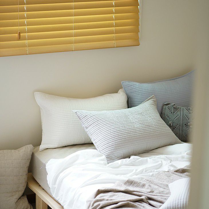 丸洗いできるピローケースイブル風キルティングストライプ（イメージ）