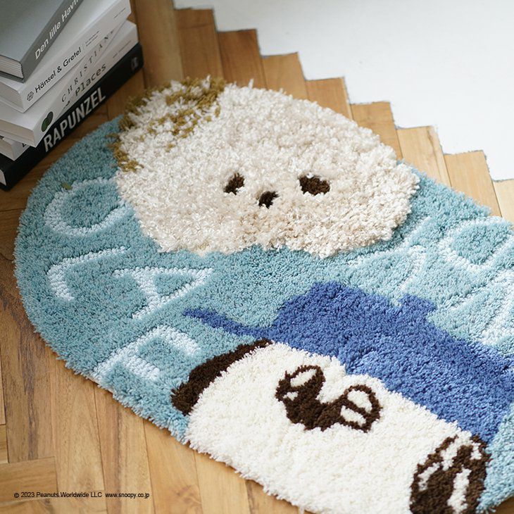 PEANUT/ピーナッツ アンディ&オラフマット (45×70cm だ円) | cucan