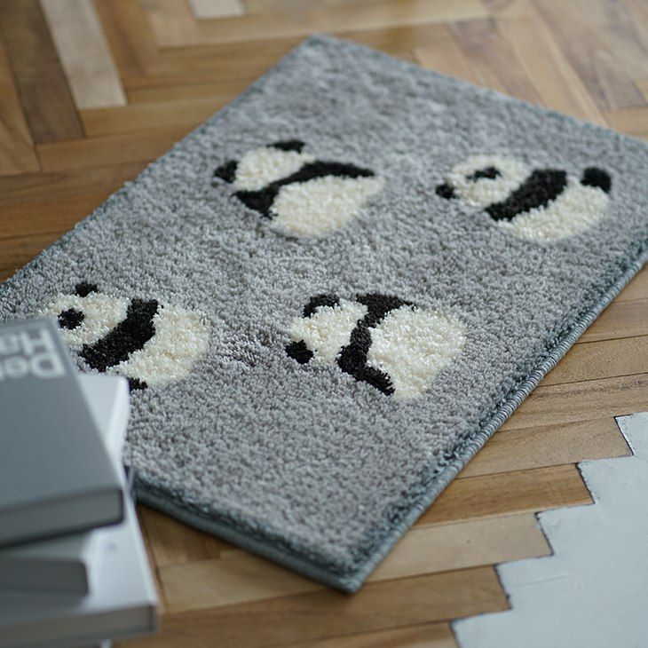 アウトレット】タフティング マット パンダマット (45×70cm) | cucan