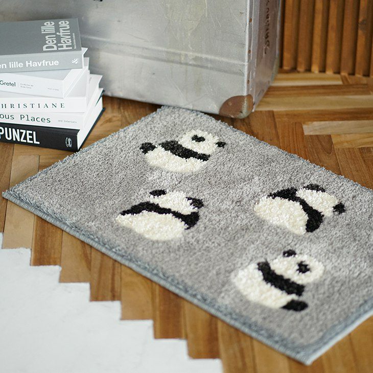 アウトレット】タフティング マット パンダマット (45×70cm) | cucan