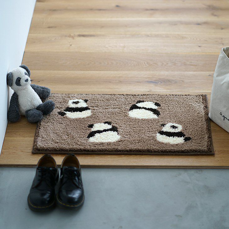 アウトレット】タフティング マット パンダマット (45×70cm) | cucan