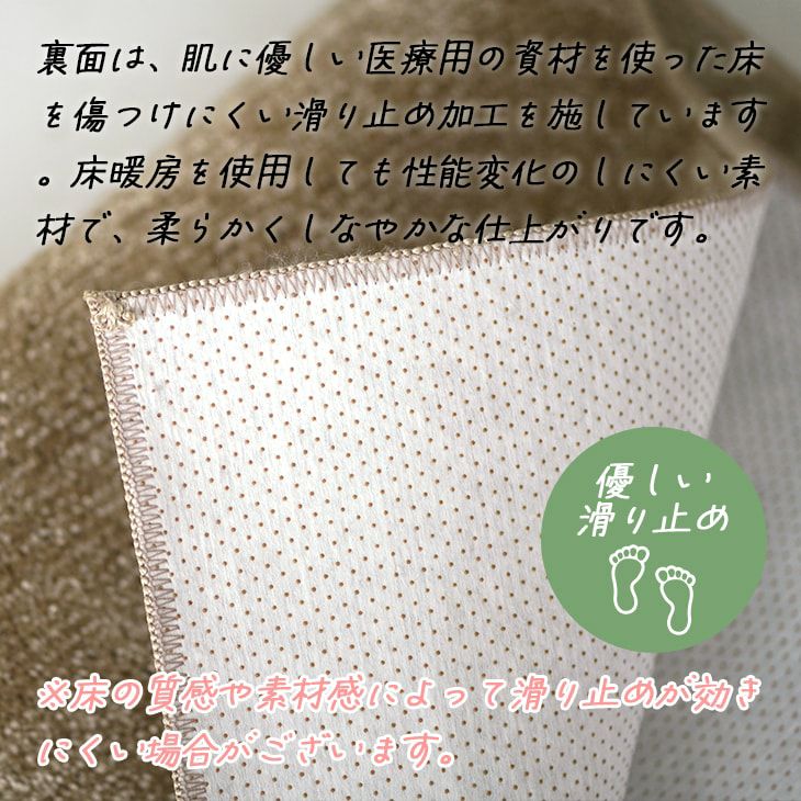 【未使用】cucan日本製1.5畳ラグマットゴム・接着剤不使用ブルーベリー柄 モチーフラグ ブルーベリー (90×130cm) | cucan ネットショップ