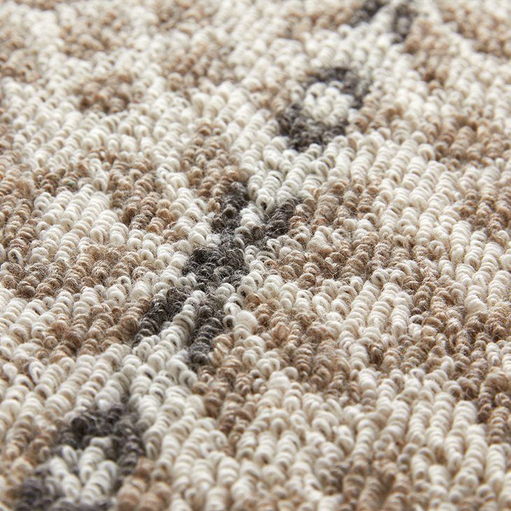 ウール100%ラグウールスノー130×190cm（アップ）