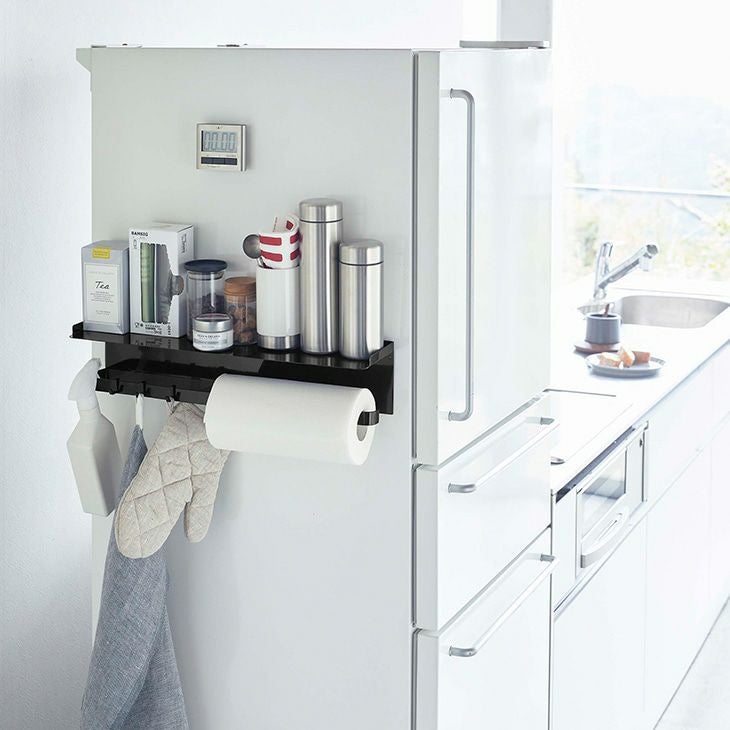 towerタワーマグネットワイドキッチンツールフック＆トレーブラック(イメージ)