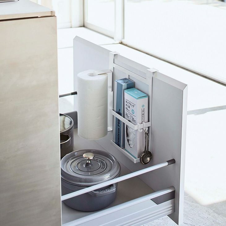 towerタワーシンク扉キッチンペーパー＆ラップホルダーホワイト(イメージ)