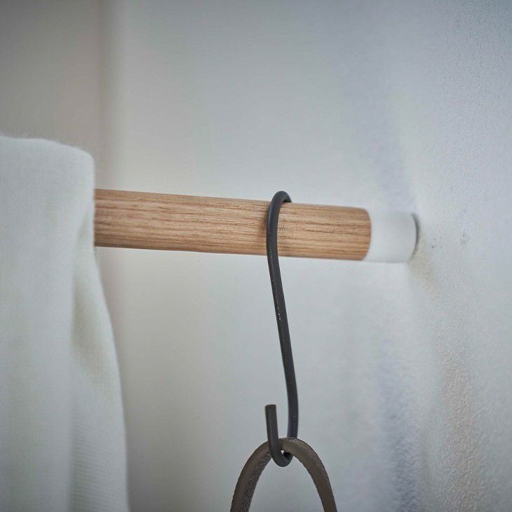 towerタワー立て掛けコーナーコートハンガー(ホワイト)（イメージ02）