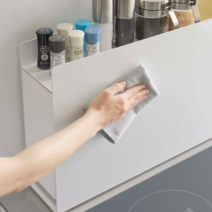 towerタワー隠せる調味料ラックホワイト(イメージ)