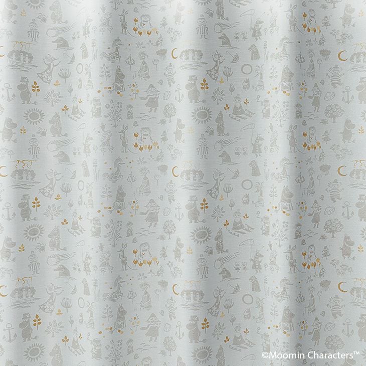 カーテンレースMOOMIN/ムーミンファンタイムボイル(100×198cm)(カラー)