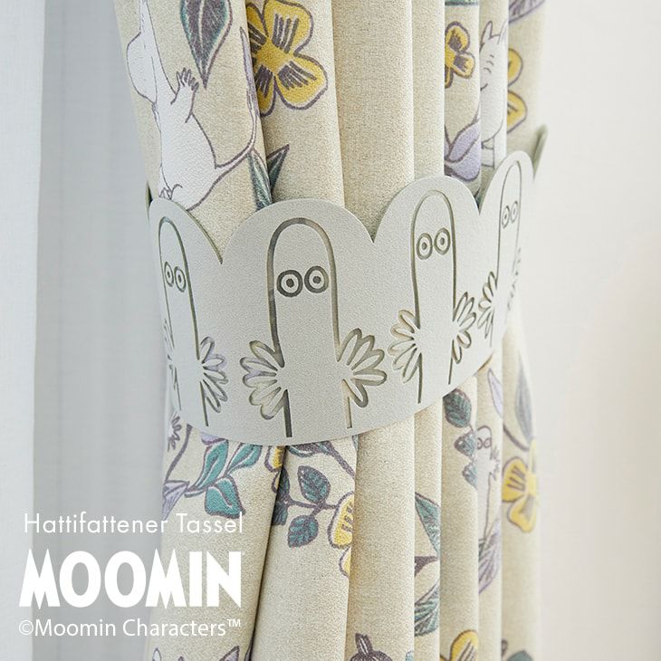 カーテン タッセル MOOMIN/ムーミン ニョロニョロ スエード (49×8cm