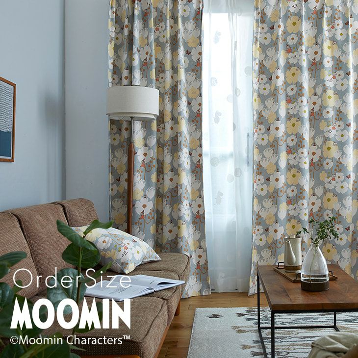 オーダーカーテン 遮光 MOOMIN/ムーミン タイニーフラワー | cucan