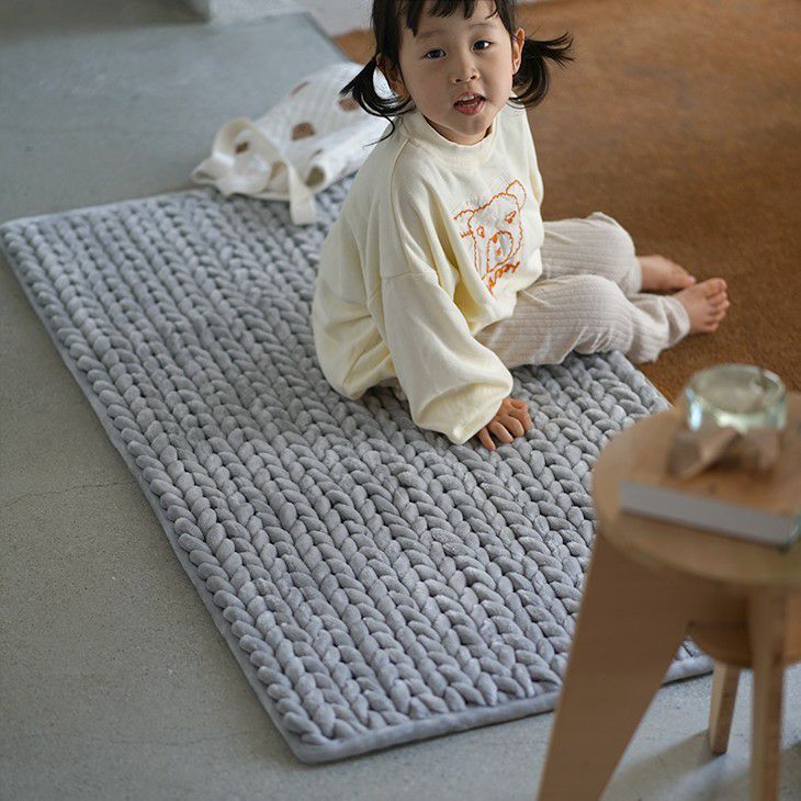 厚手マット ヘリンボンループマット(60×60cm) | cucan ネットショップ