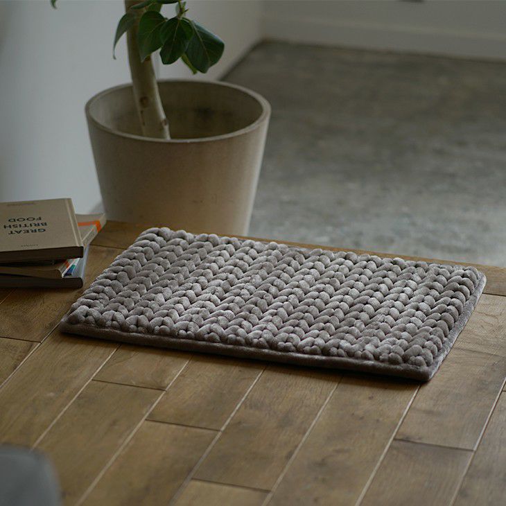 厚手マット ヘリンボンループマット(60×60cm) | cucan ネットショップ