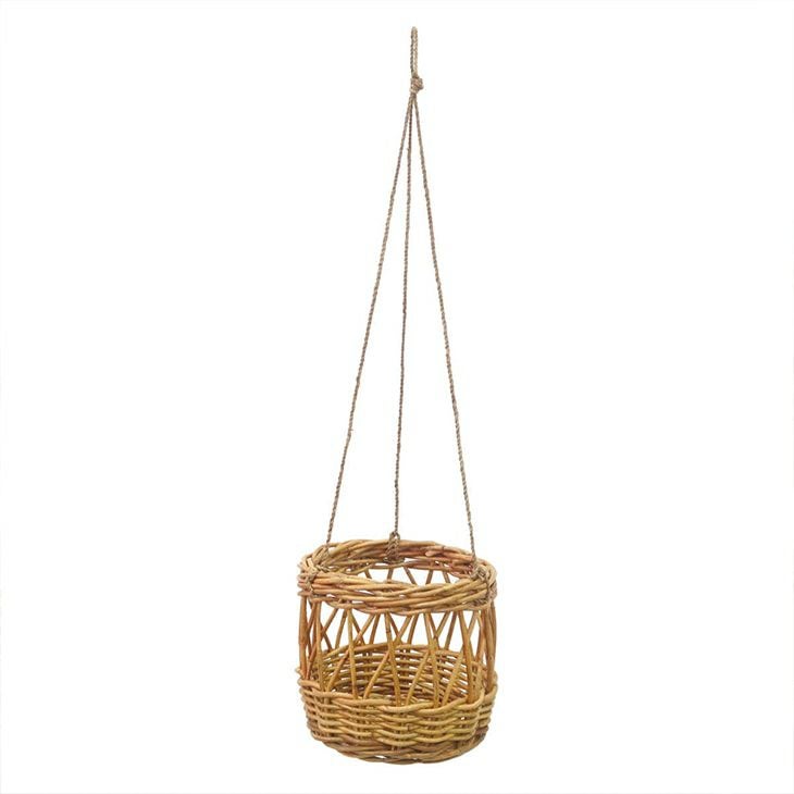 クレエ鉢カバーアラログつり下げかご5号鉢用ブラウン（イメージ）