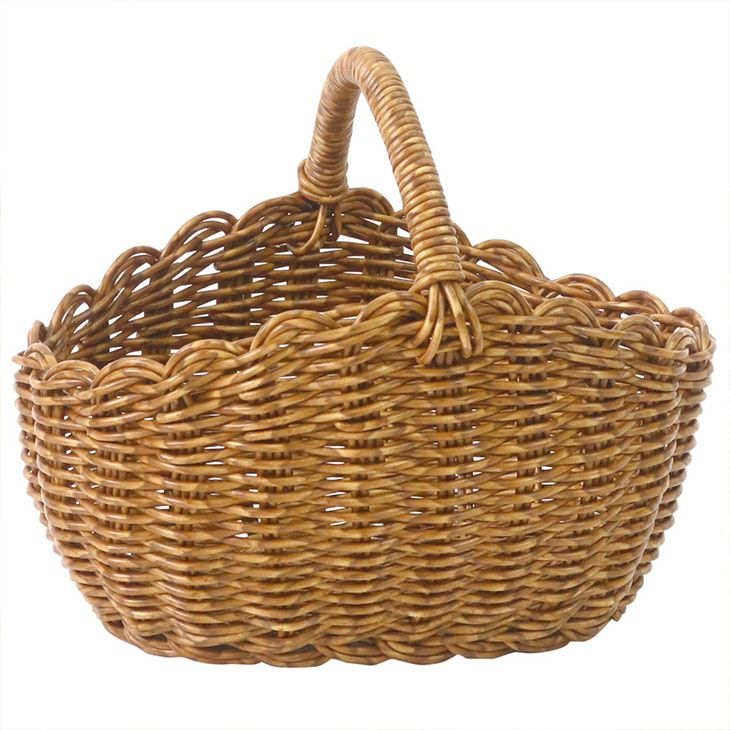 クレエユティルオーバルワンハンドルバスケットS（カラー）