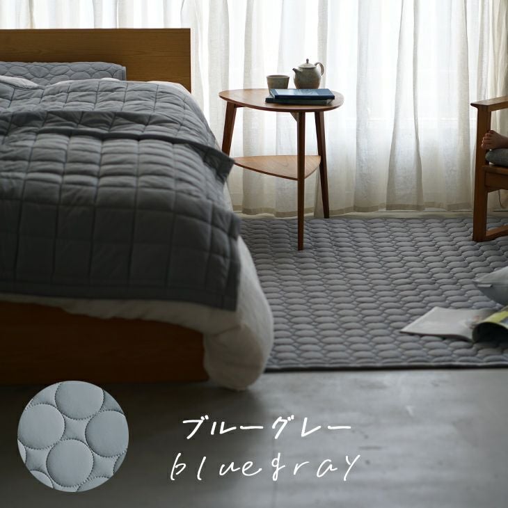 冷感ソルベキルトピローパッド（ブルーグレー）