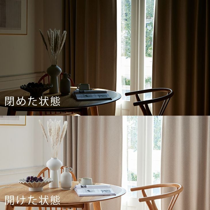 カーテン 遮光 1級 防音 CALSE カルーセ (幅100×丈200cm ) 1枚入